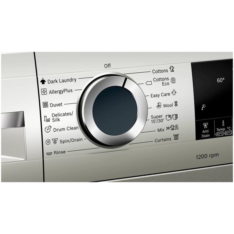 ماشین لباسشویی 9 کیلویی اینوکس بوش WGA242XVME